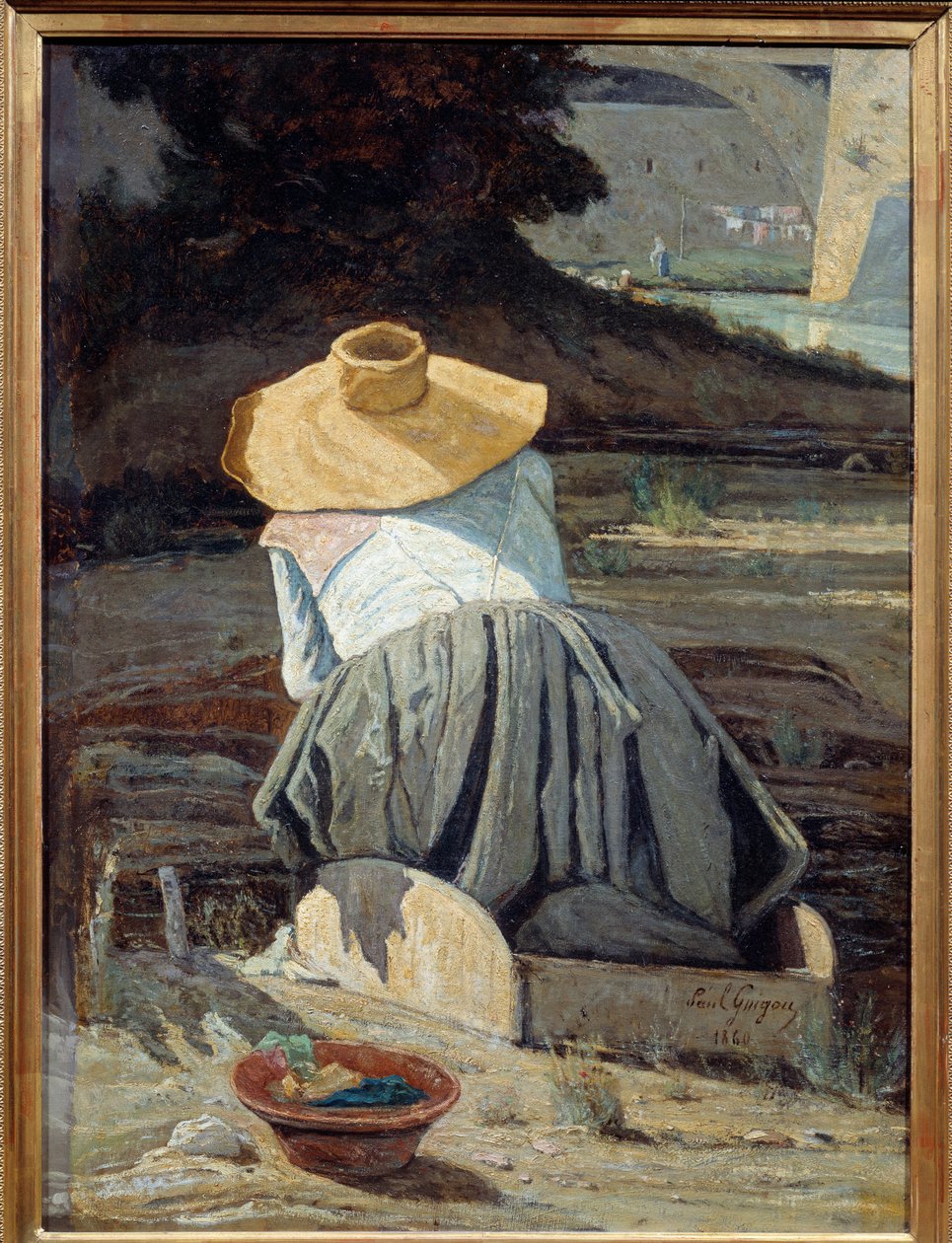 Mosónő. Paul Camille Guigou (1834-1871) festménye alkotó: Paul Camille Guigou