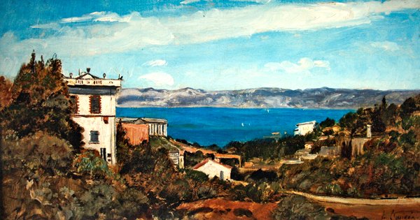 A Marseille-i öböl, Saint-Henri (olaj, vászon) alkotó: Paul Camille Guigou