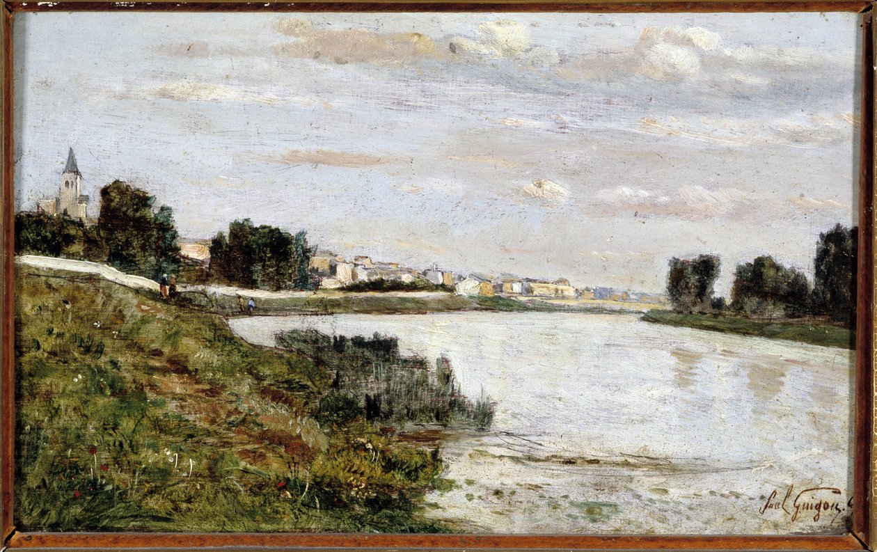 Kilátás Trielre (Triel sur Seine) alkotó: Paul Camille Guigou