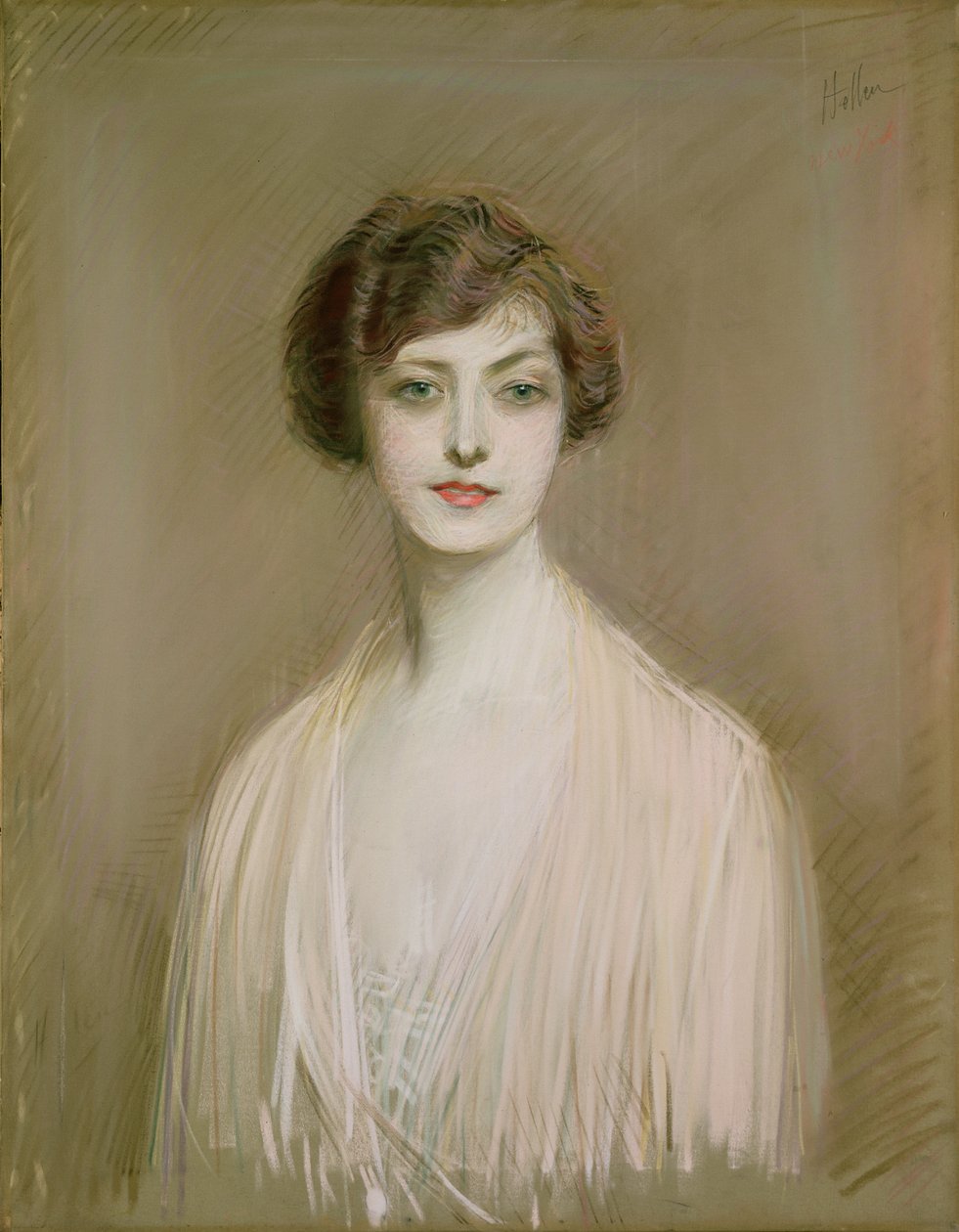 Egy amerikai (pasztell, vászon) alkotó: Paul Cesar Helleu