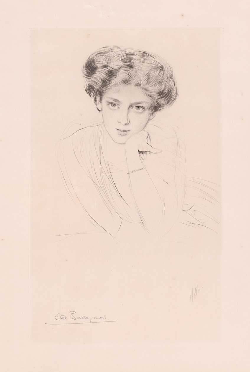 Ethel Barrymore alkotó: Paul Cesar Helleu