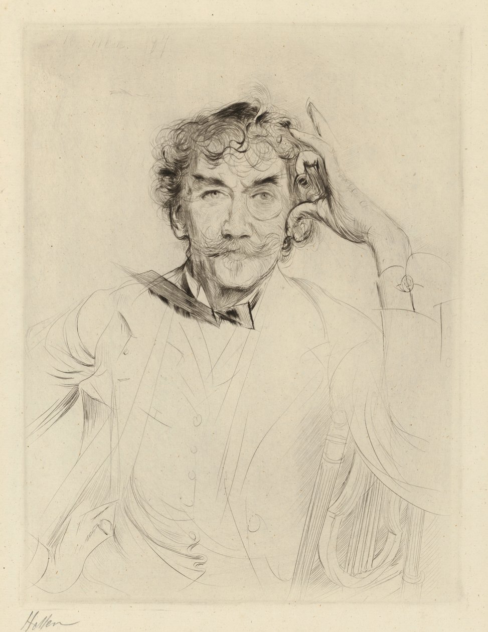 J. A. M. Whistler alkotó: Paul Cesar Helleu