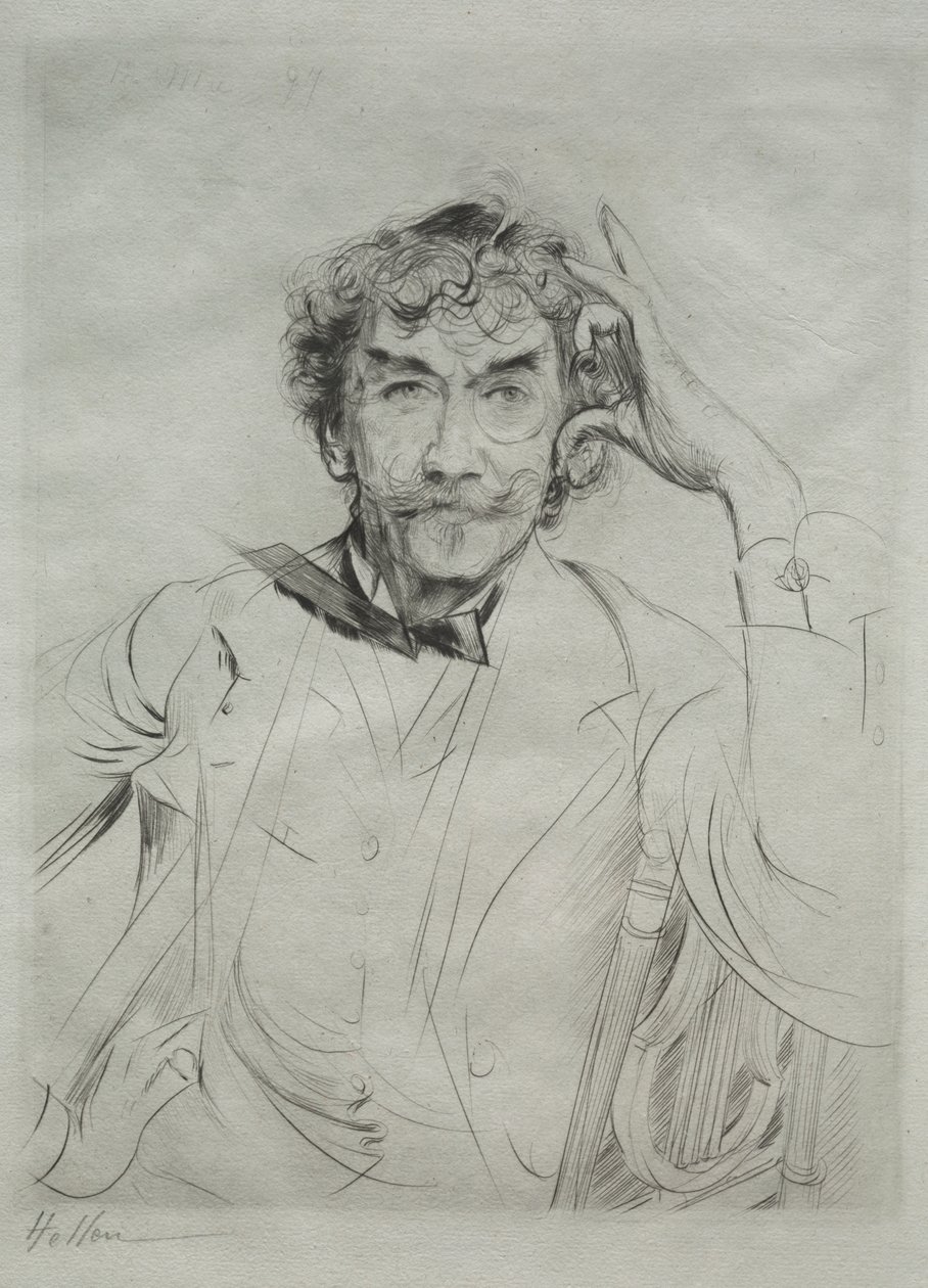 James MacNeill Whistler alkotó: Paul Cesar Helleu