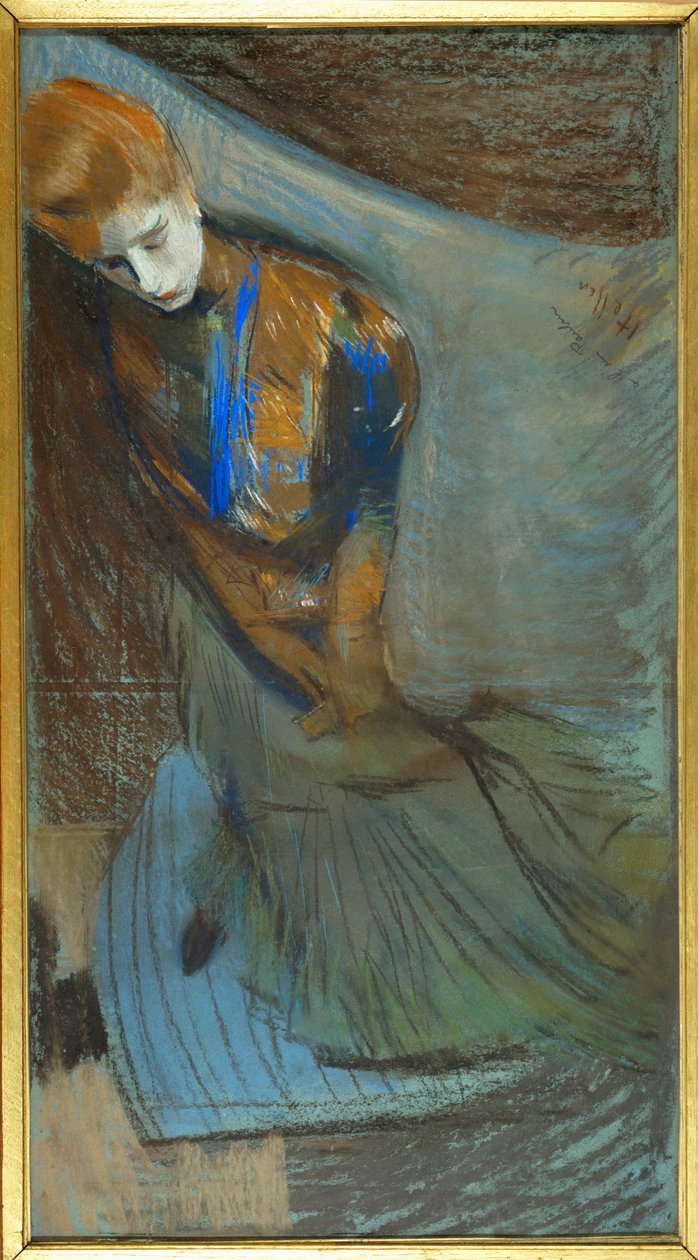 Mrs. Helleu pihenteti alkotó: Paul Cesar Helleu