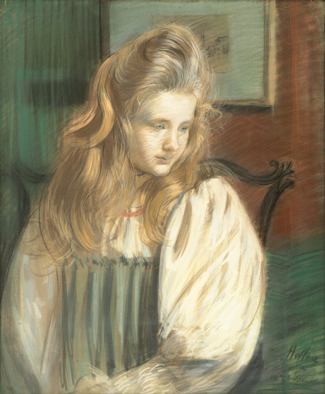 Jessie Margery Dunthorne portréja, alkotó: Paul Cesar Helleu