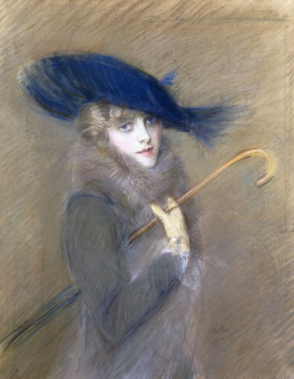 Peggy Letellier portréja, alkotó: Paul Cesar Helleu