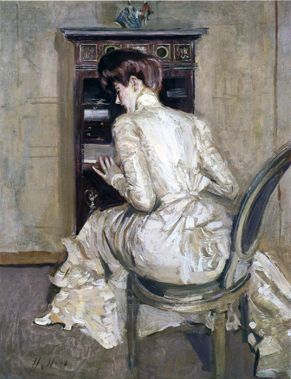 A művész felesége titkáránál, 1900 körül alkotó: Paul Cesar Helleu
