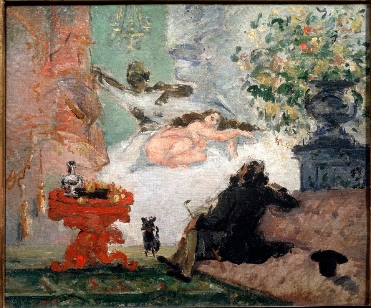 Modern Olympia (olaj, vászon alkotó: Paul Cézanne