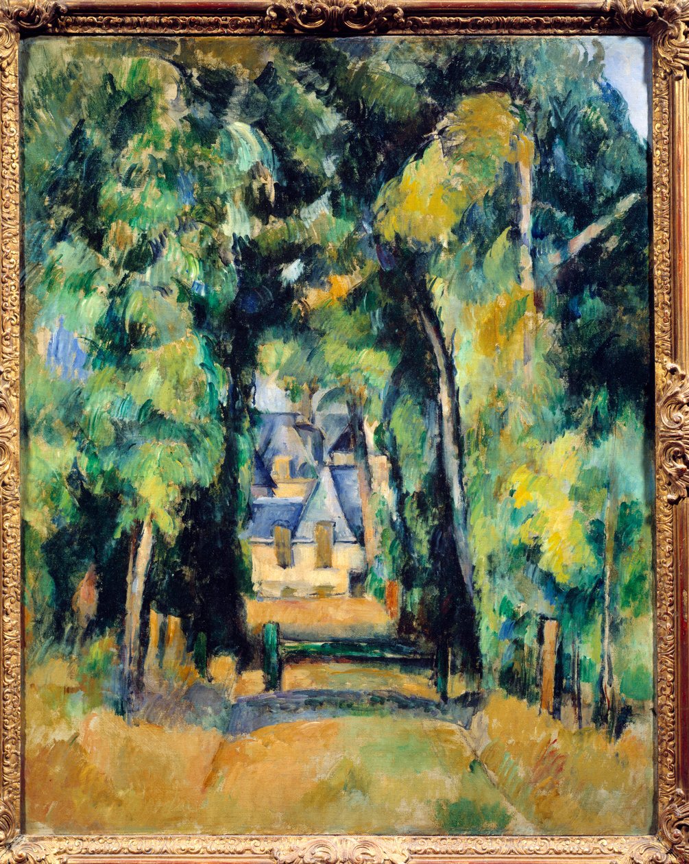 Allee Chantillynek. Paul Cezanne festménye (1839-1906) alkotó: Paul Cézanne