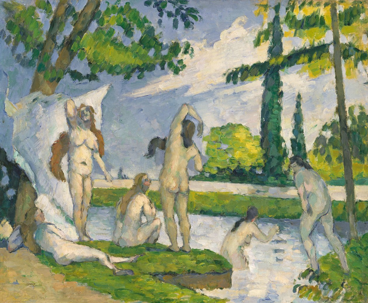 Fürdőzők alkotó: Paul Cézanne