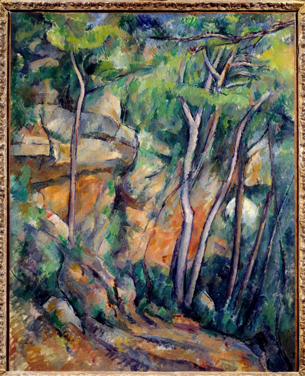 A chateau noir parkjában Paul Cezanne (1839-1906) festménye 1900 V. 0,92x0,73 m Párizs, Orangerie Múzeum alkotó: Paul Cézanne