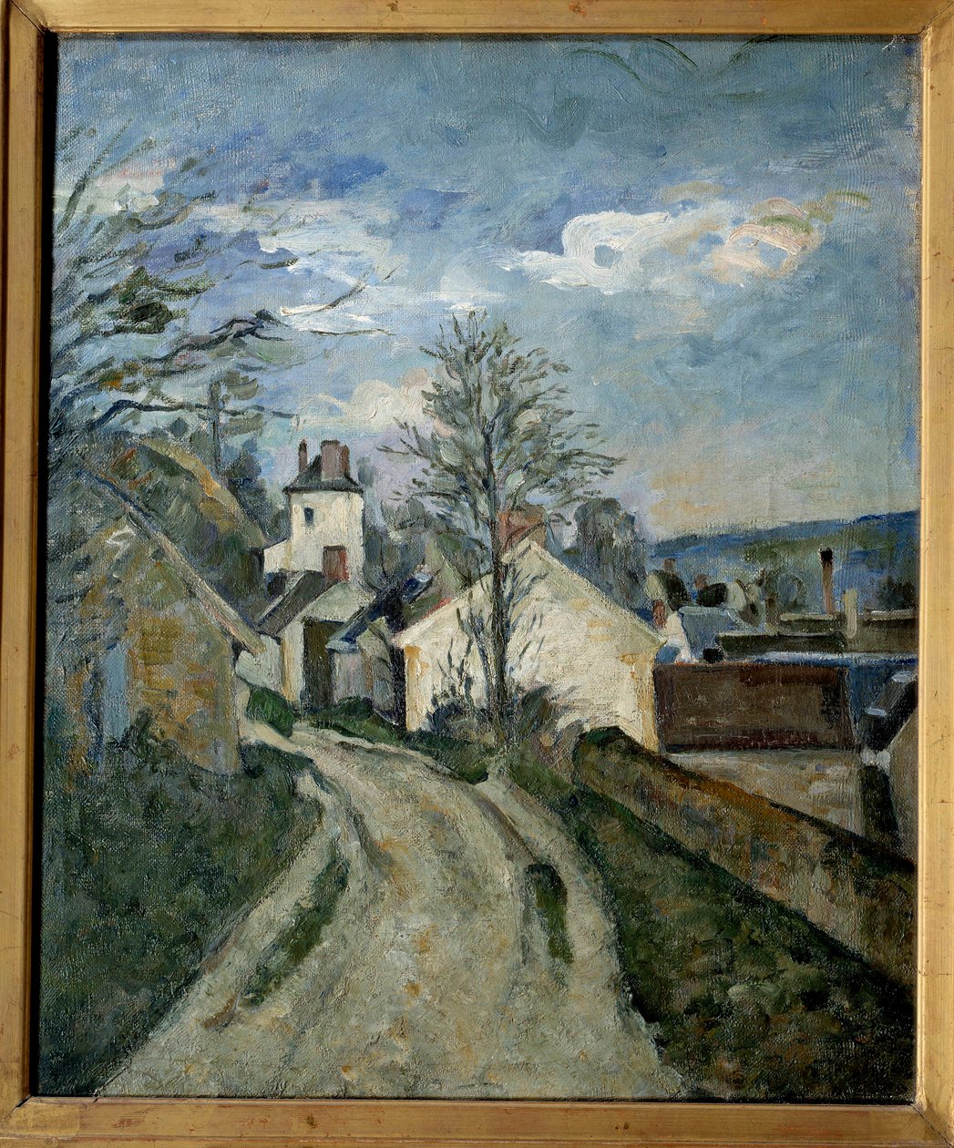 Gachet doktor háza Auversben. Paul Cezanne festmény (1839-1906) alkotó: Paul Cézanne