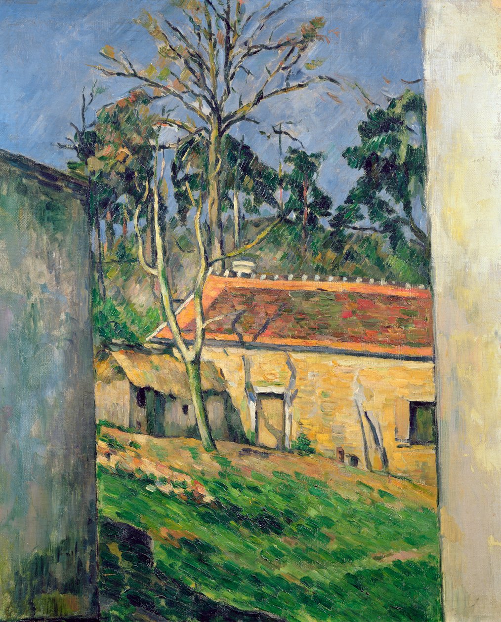 Farmyard At Auvers, 1879-80 körül (olaj, vászon) alkotó: Paul Cézanne