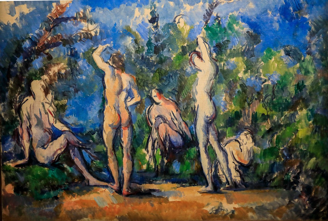 Öt fürdőző 1900-1904 (olaj, vászon) alkotó: Paul Cézanne