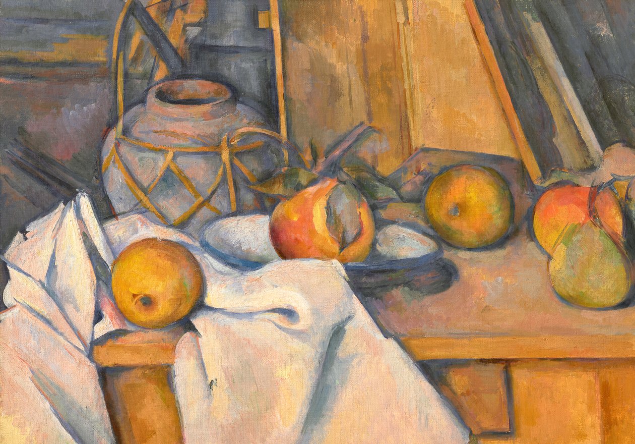 Gyümölcsök és gyömbéres üveg alkotó: Paul Cézanne