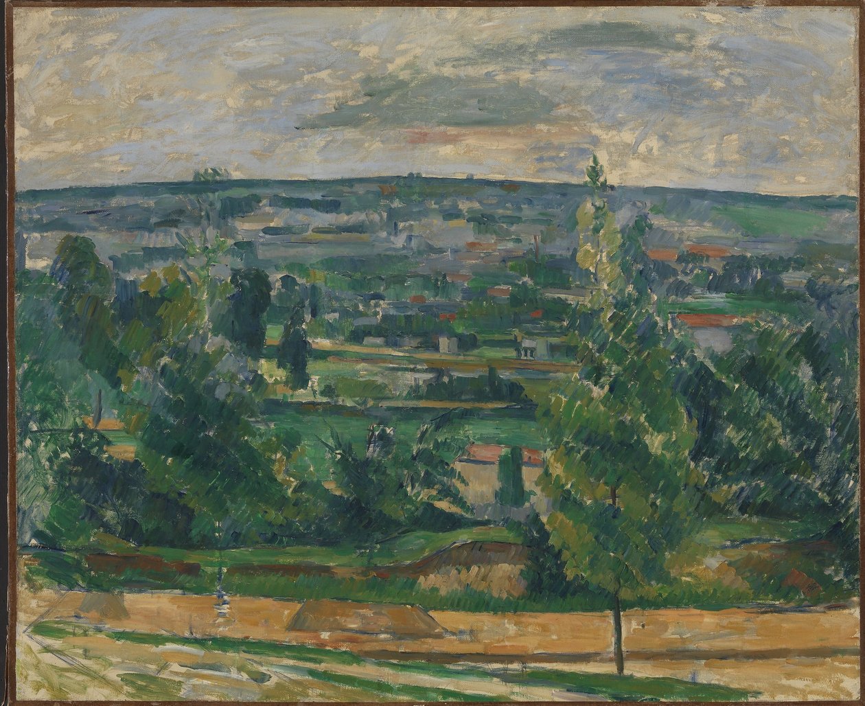 Tájkép Jas de Bouffanból alkotó: Paul Cézanne