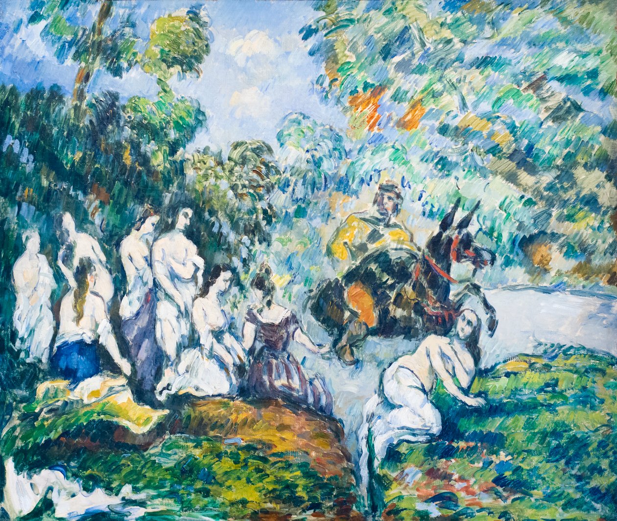 Legendás jelenet vagy Sancho a vízben, c. 1878 (olaj, vászon) alkotó: Paul Cézanne