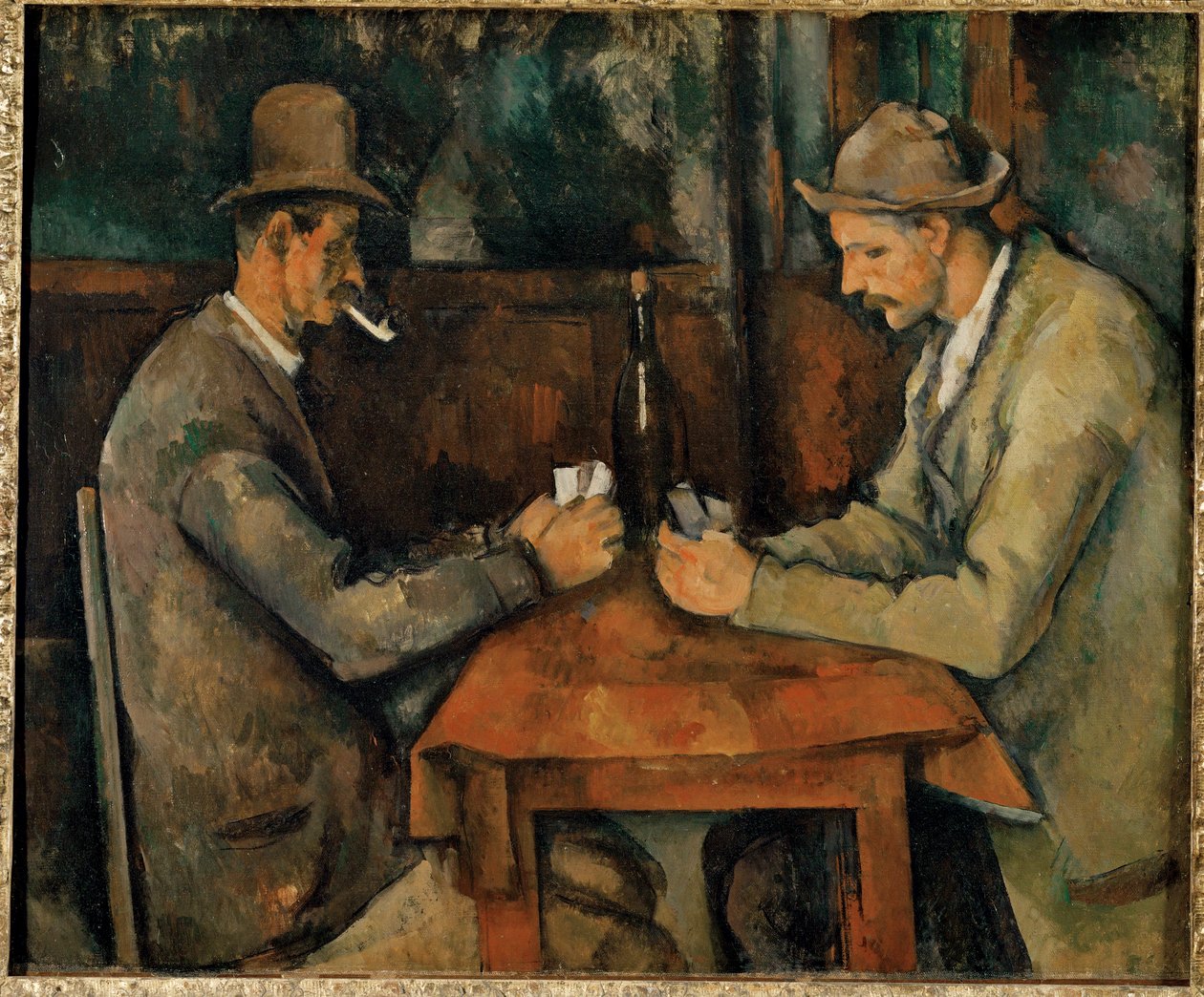 A kártyajátékosok ... (olaj, vászon) alkotó: Paul Cézanne