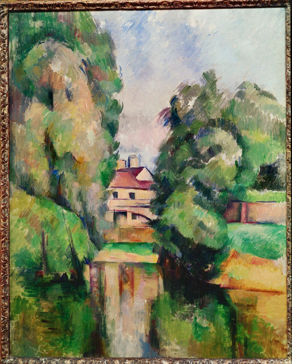 Malom a folyón (olaj, vászon) alkotó: Paul Cézanne