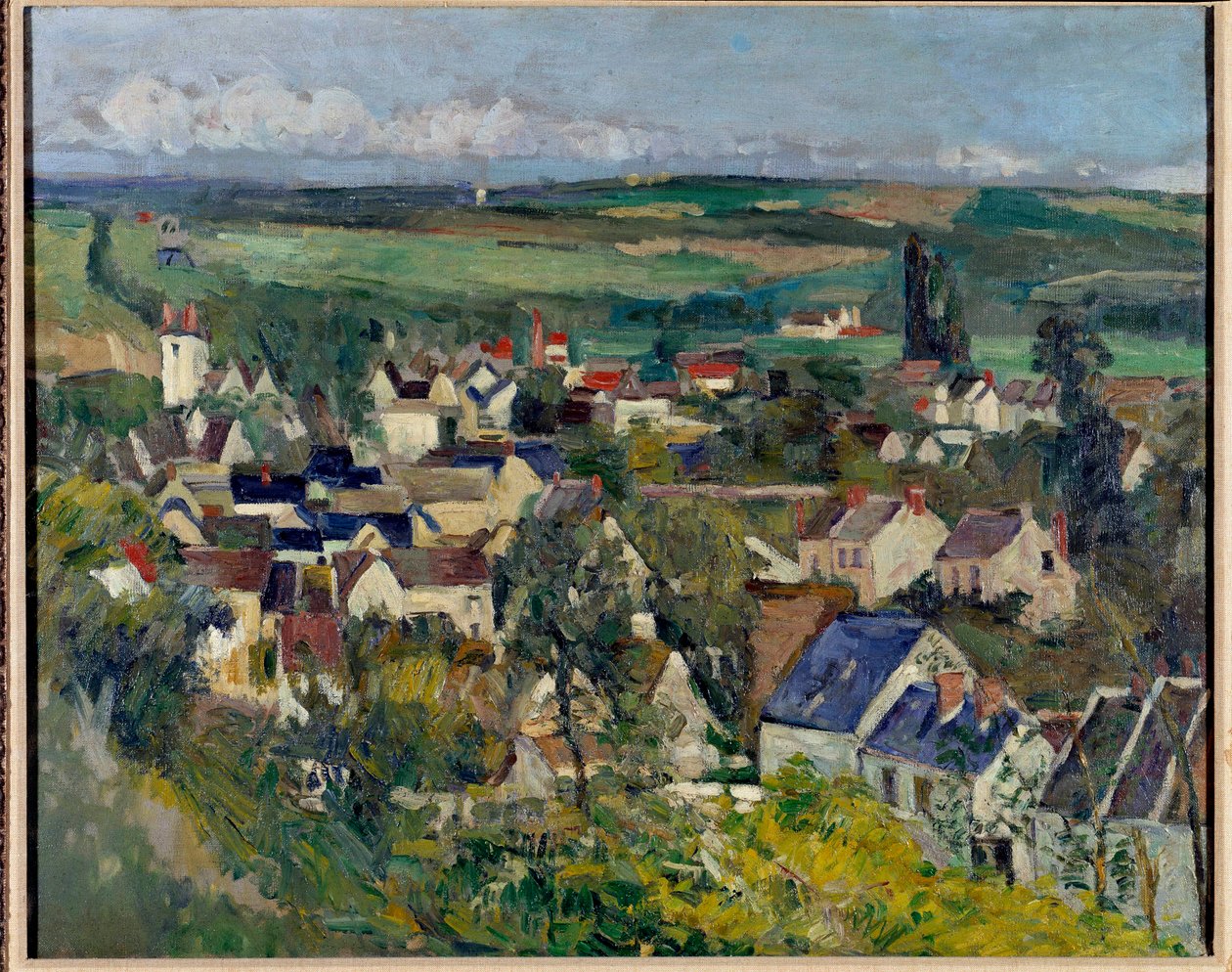 Panorámás kilátás Auvers-sur-Oise-ra alkotó: Paul Cézanne
