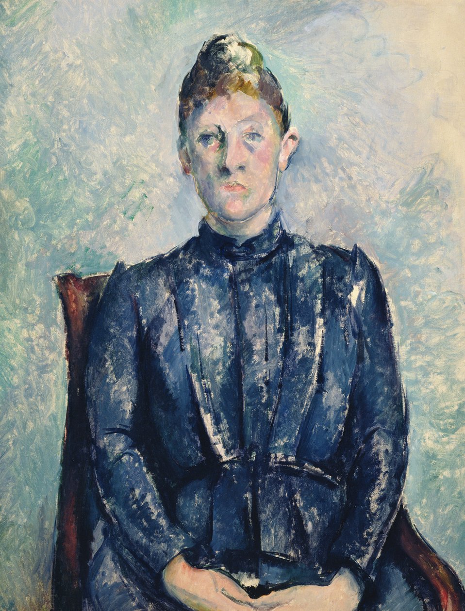 Madame Cezanne portréja, 1890 körül (olaj, vászon) alkotó: Paul Cézanne