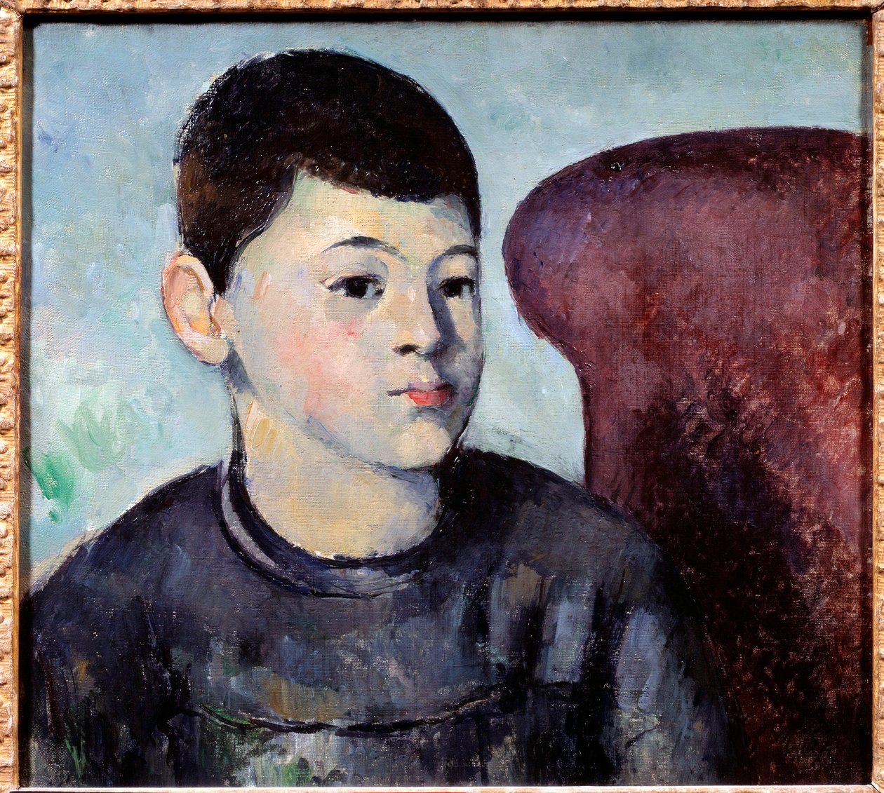 A művész fiának portréja Paul Cezanne (1839-1906) festménye 1880 V. 0,35x0,38 m Párizs, Musee de l
