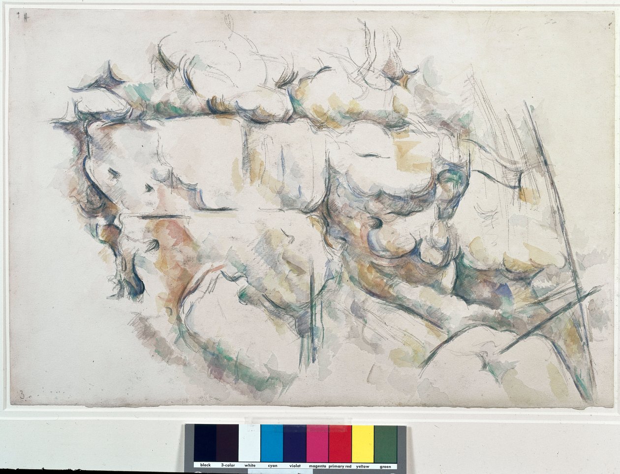 Sziklák a Chateau Noirhoz (Chateau-Noir). Paul Cezanne (1839-1906) festménye alkotó: Paul Cézanne