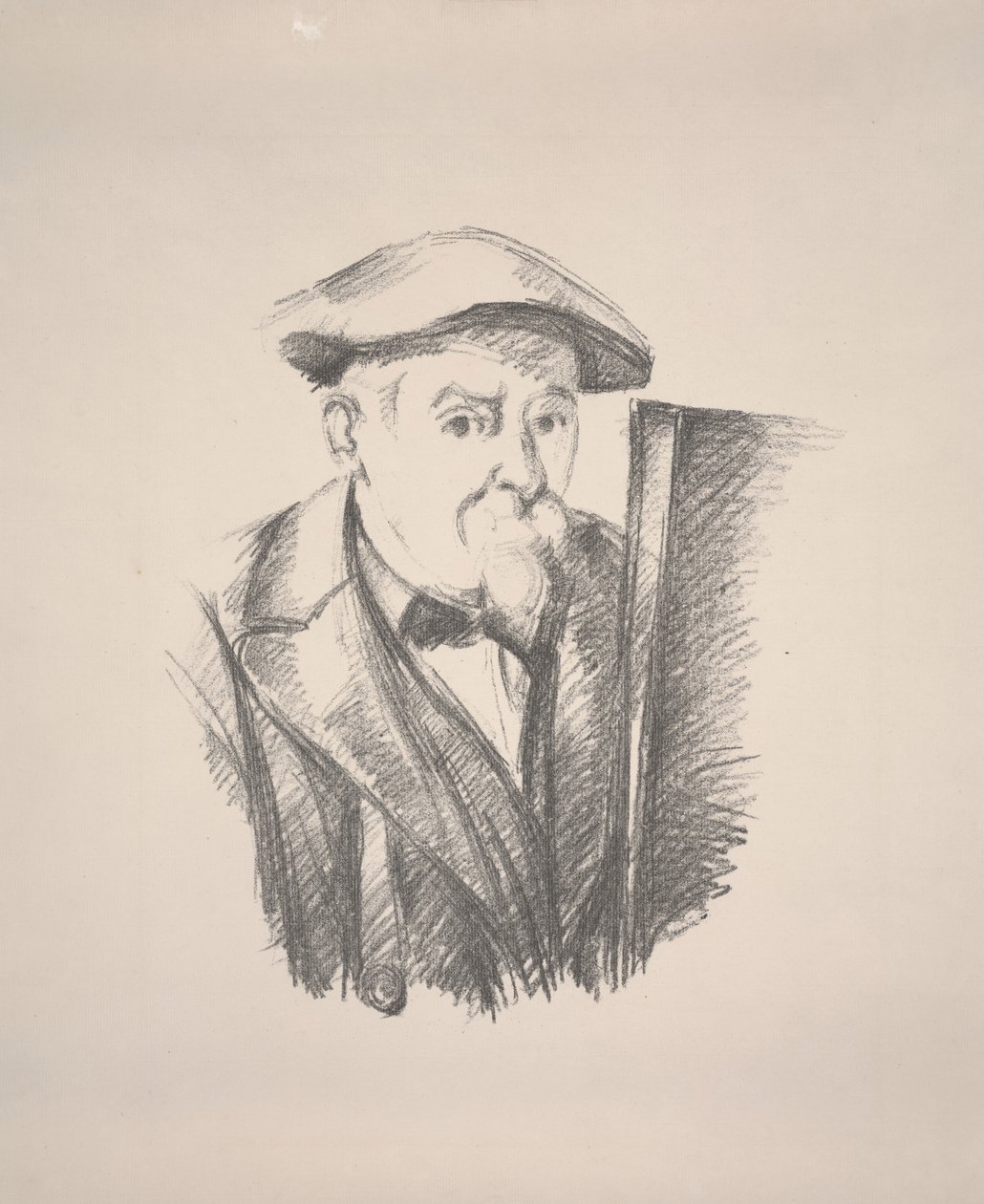 Önarckép (tinta, papír, lito) alkotó: Paul Cézanne