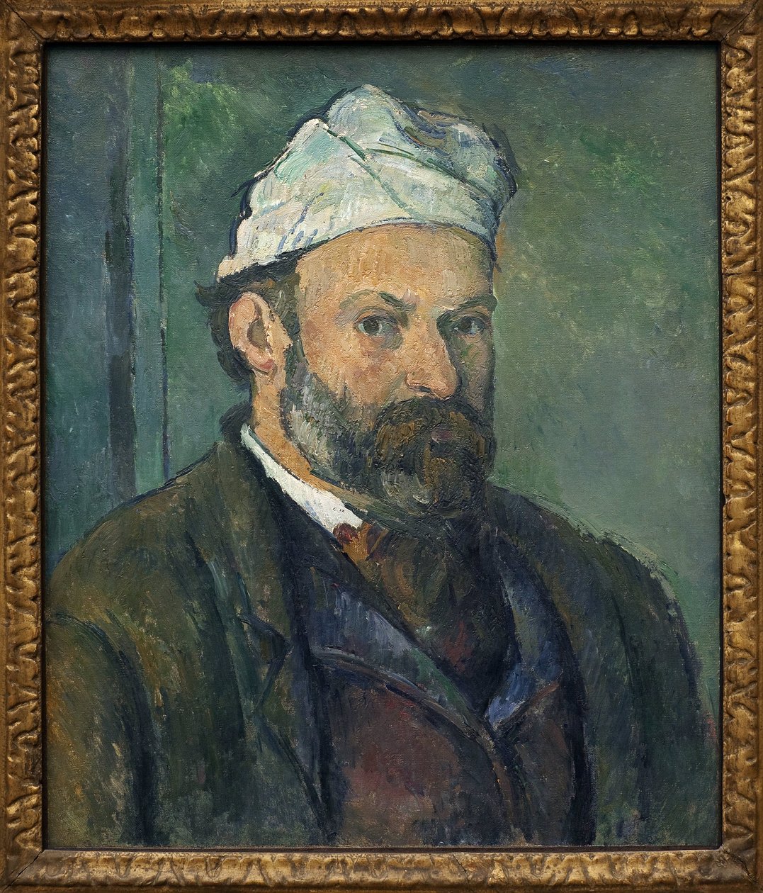 Önarckép. Paul Cezanne (1839-1906) festménye, olaj, vászon 1880 körül. Francia művészet alkotó: Paul Cézanne