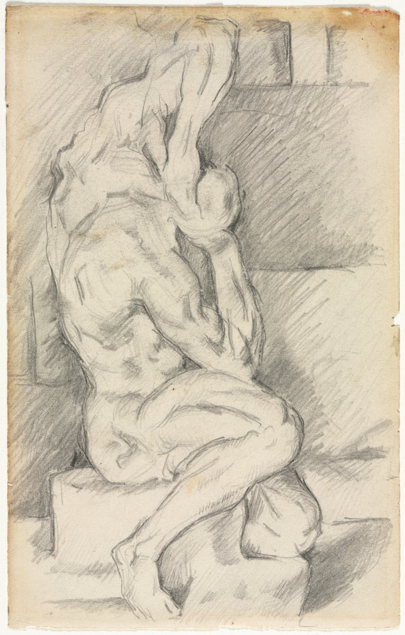 Anatómiai szobor vázlata (recto) alkotó: Paul Cézanne
