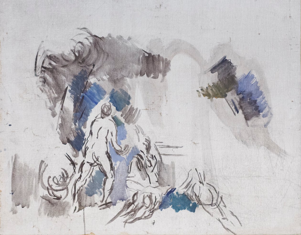 Fürdőzők vázlata alkotó: Paul Cézanne