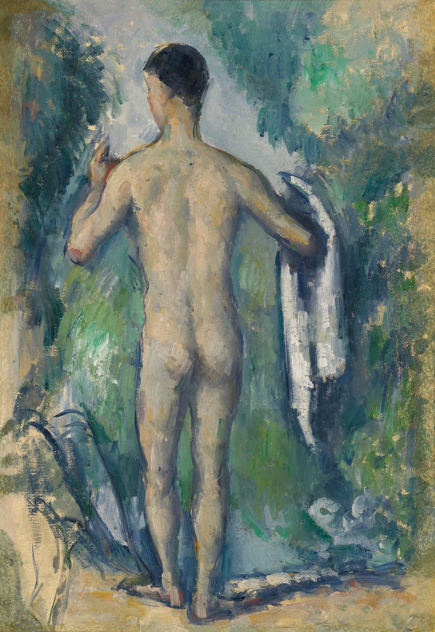 Álló fürdőző, hátulról nézve alkotó: Paul Cézanne
