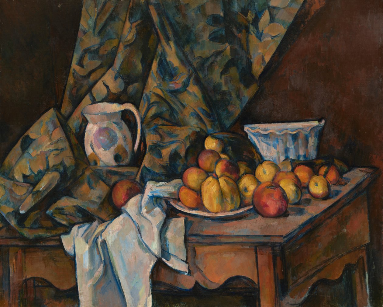 Csendélet almákkal és őszibarackokkal alkotó: Paul Cézanne