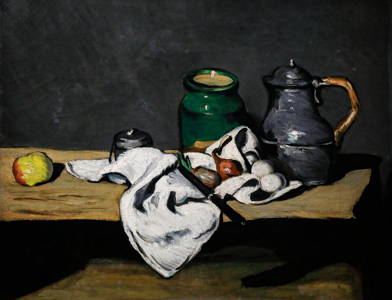 Csendélet vízforralóval alkotó: Paul Cézanne