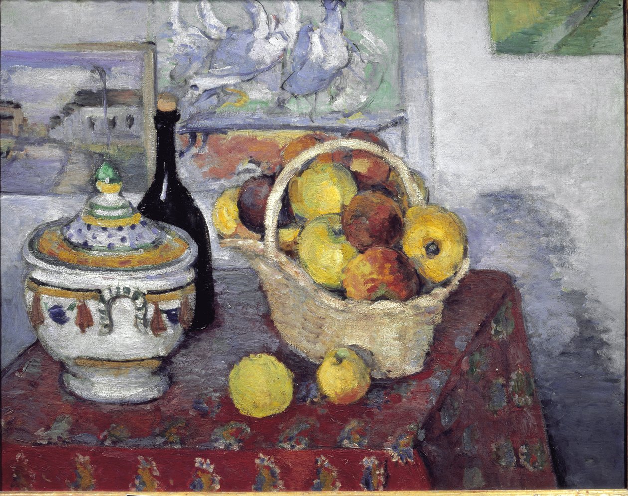 Csendélet levesturennel - olaj, vászon alkotó: Paul Cézanne