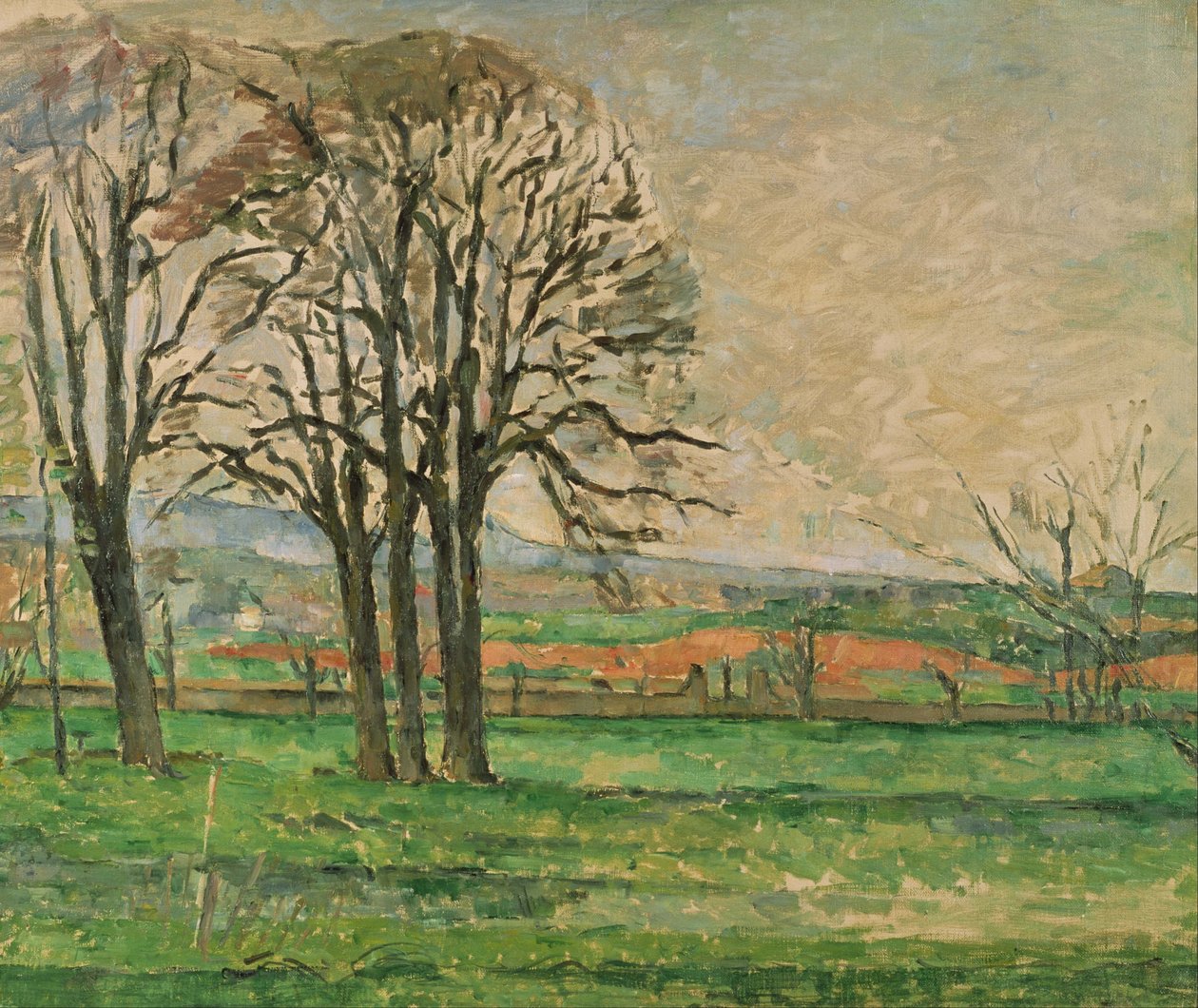 A csupasz fák a Jas de Bouffan-ban  alkotó: Paul Cézanne