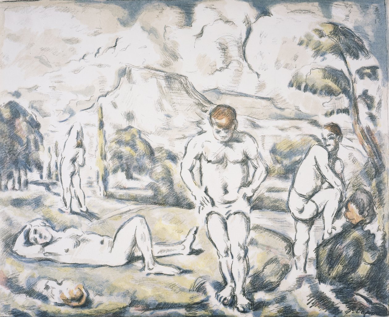 Fürdőzők alkotó: Paul Cézanne