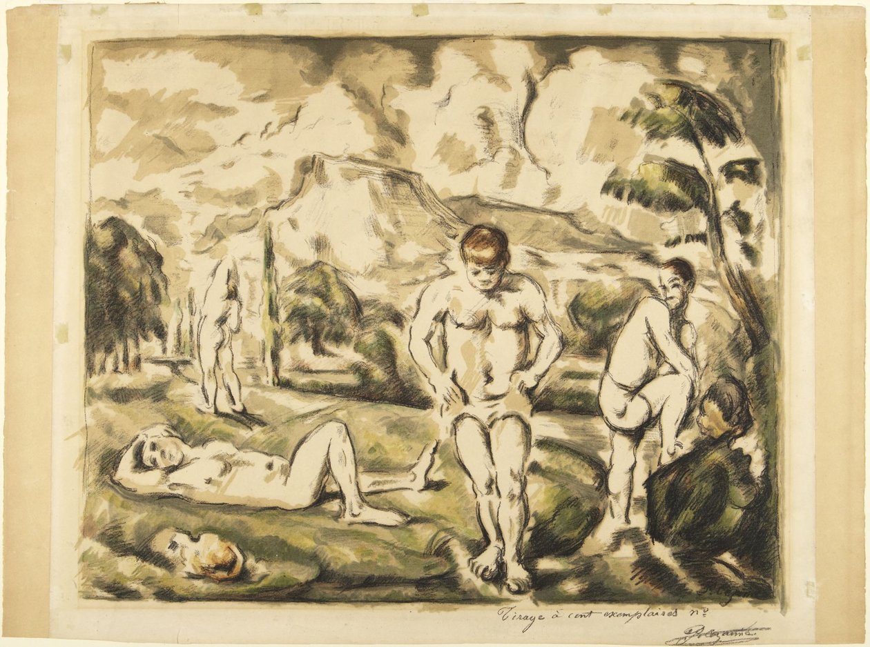 Fürdőzők alkotó: Paul Cézanne