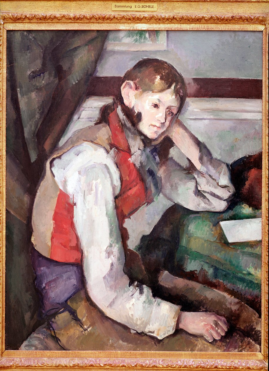 A vörös mellényes fiú, vagy a piros mellényes fiú alkotó: Paul Cézanne