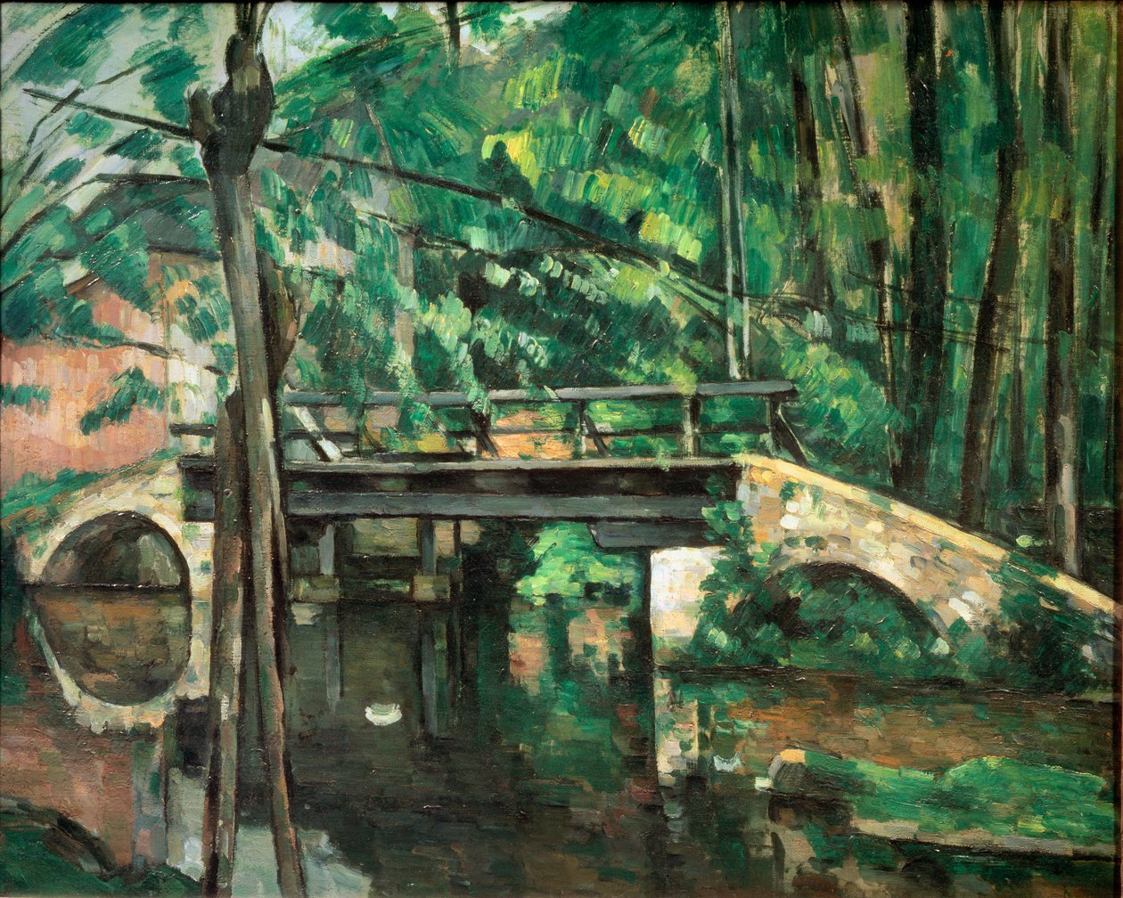 The Bridge at Maincy vagy The Bridge at Mennecy, 1879 körül (olaj, vászon) alkotó: Paul Cézanne