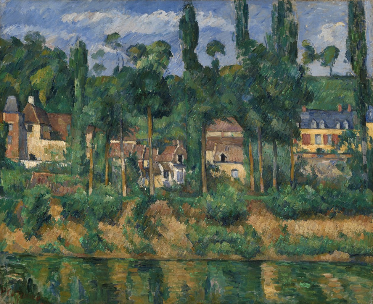 The Chateau de Medan, 1880 körül (olaj, vászon) alkotó: Paul Cézanne