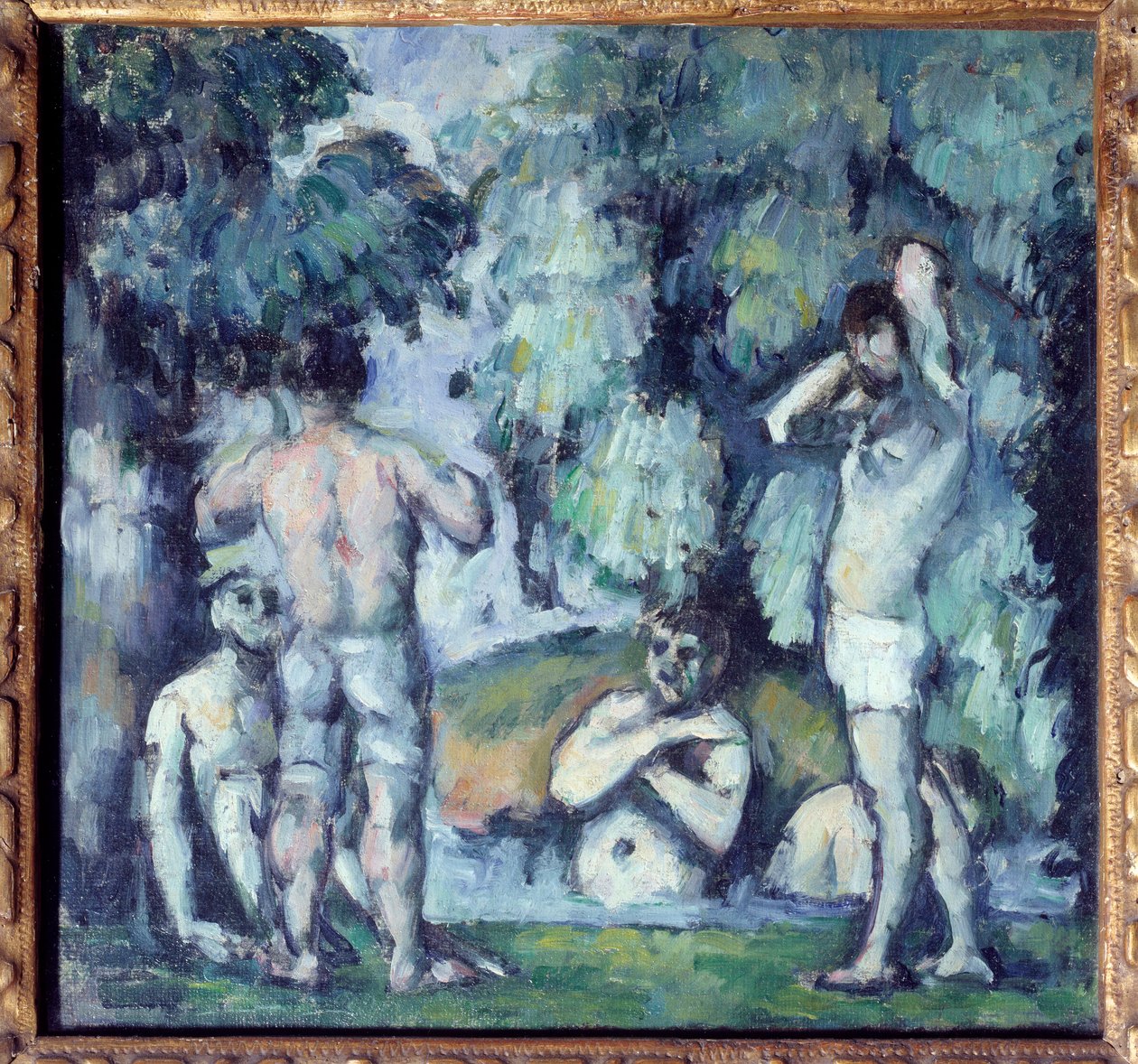 Paul Cezanne (1839-1906) Az öt fürdőző festménye 1875 V. 0,24x0,25 m Párizs, Musee d