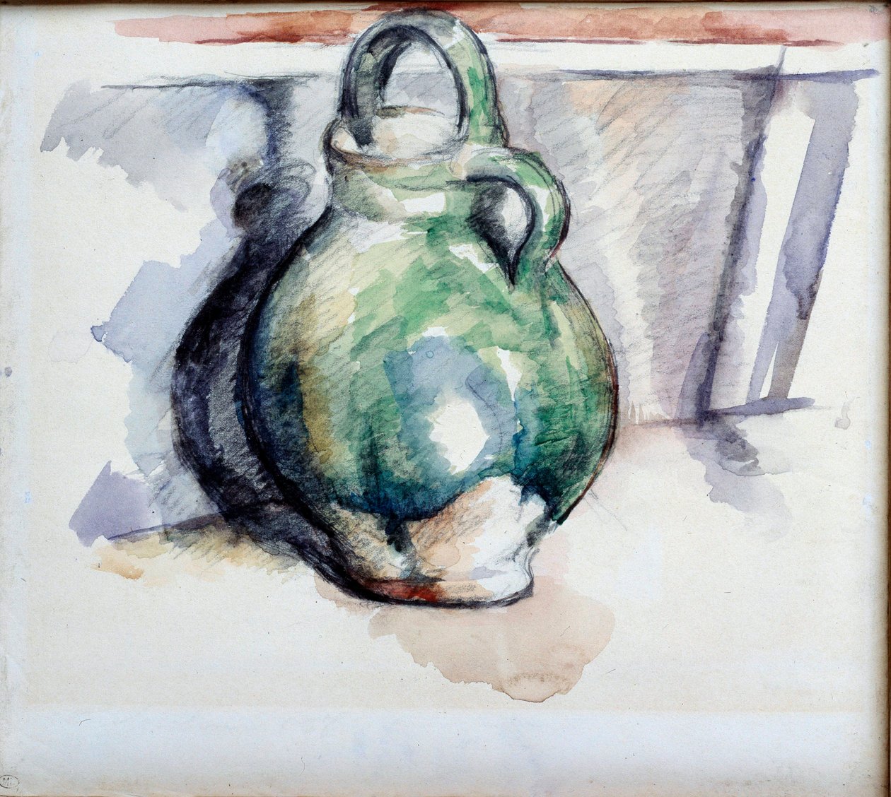 Paul Cezanne (1839-1906) Zöld kancsó akvarell és ólombánya 1885 Párizs, Louvre Múzeum alkotó: Paul Cézanne