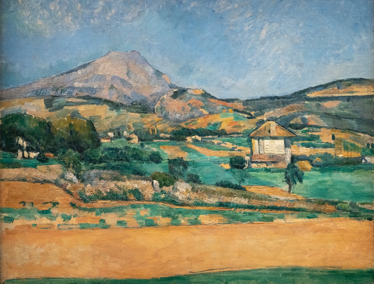 A síkság – Montagne Sainte-Victoire. Kilátás a Valcros felől alkotó: Paul Cézanne