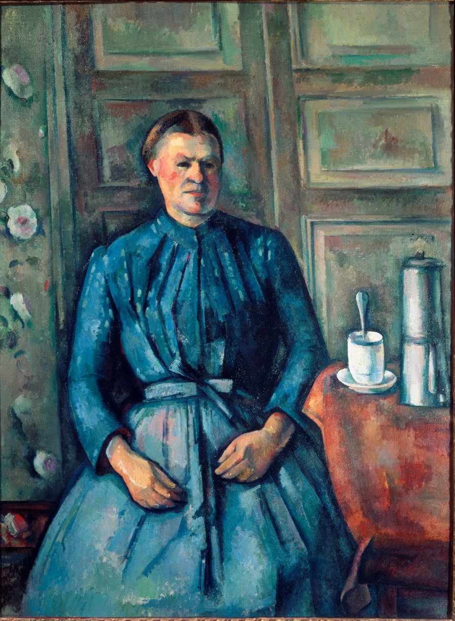 A nő a kávéfőzővel (olaj, vászon alkotó: Paul Cézanne