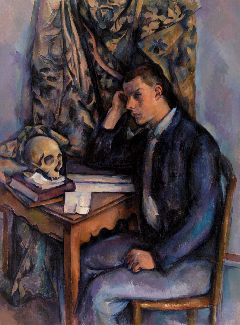 Fiatal férfi és a koponya alkotó: Paul Cézanne