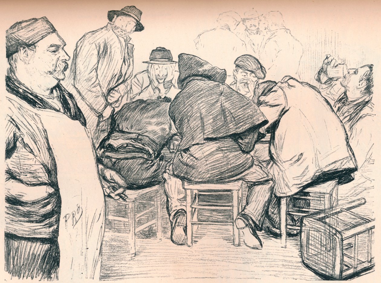„A folyékony frissítő szállítója anarchisták számára”, 1895 alkotó: Paul Charles Renouard