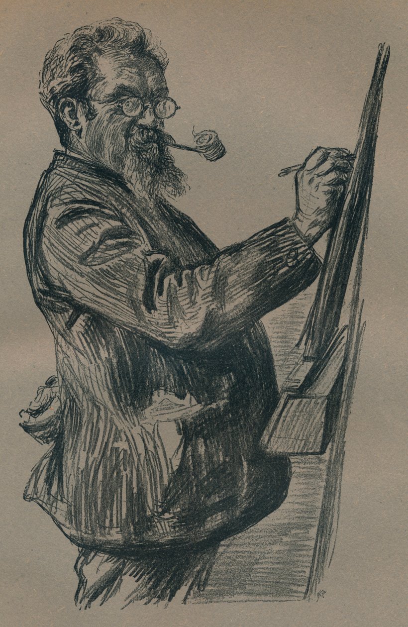 "Henry Stacy Marks posztumusz portréja", 1899 alkotó: Paul Charles Renouard