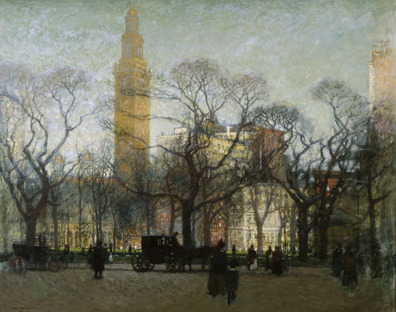 Délután a Madison Square alkotó: Paul Cornoyer