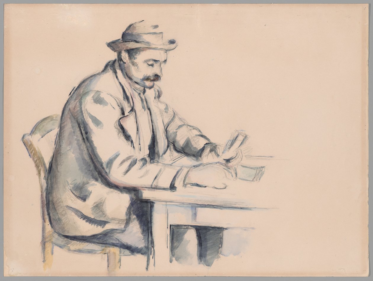 Tanulmány a kártyajátékosoknak alkotó: Paul Cézanne